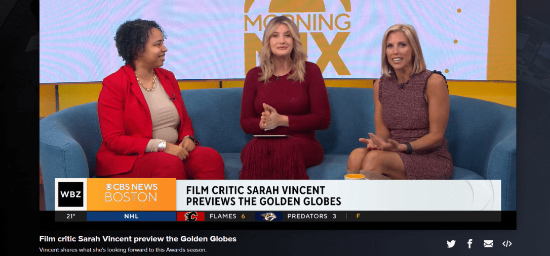 BSFC’s Sarah Vincent joins CBS Boston to preview Golden&nbsp;Globes
